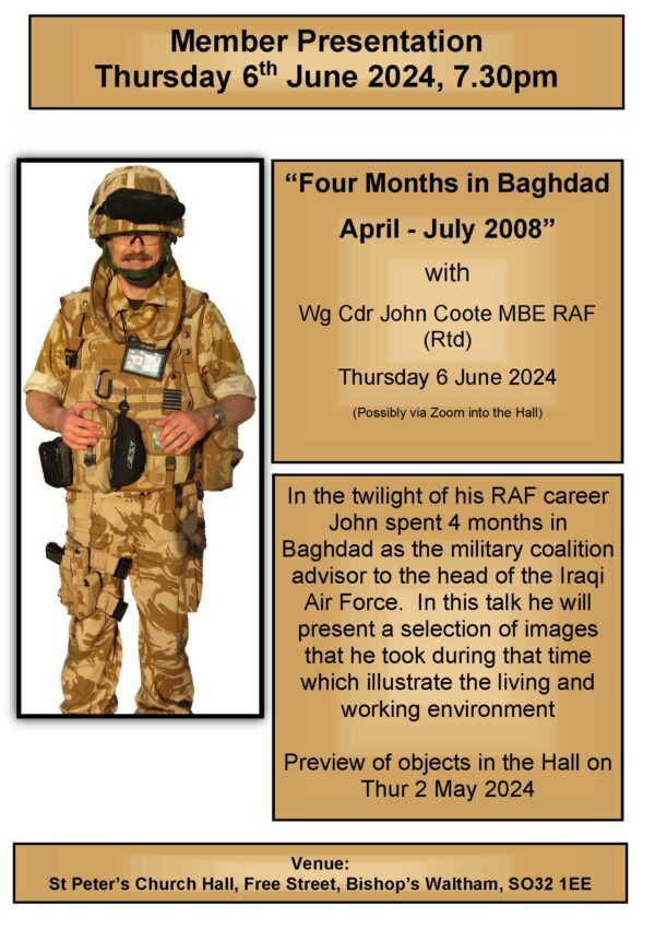 Four Months in Baghdad Thursday 6th June 2024