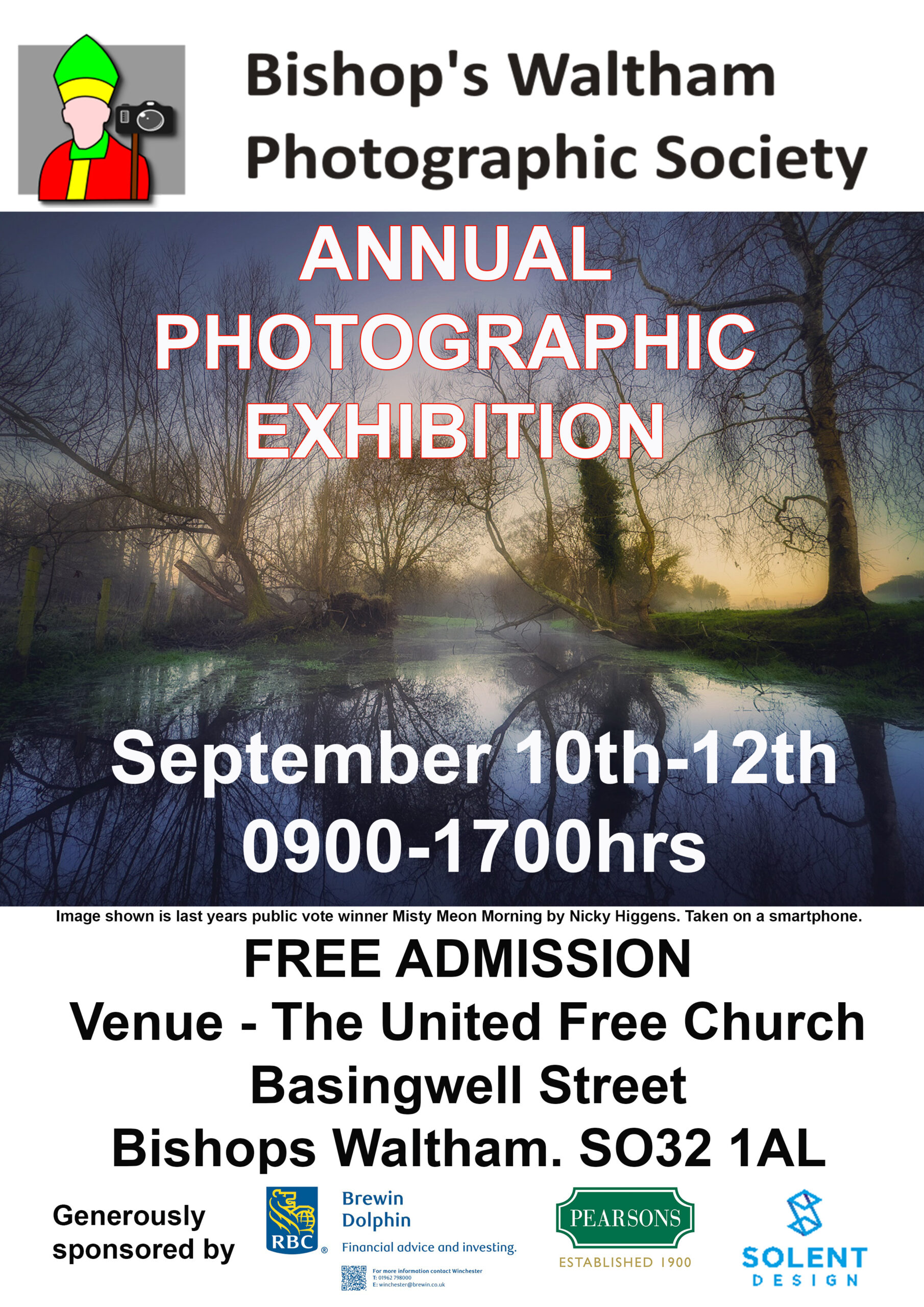 Annual Photographic Exhibition Flyer 10 -12 September